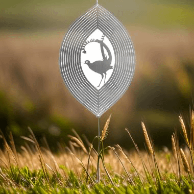 Lyre Bird Wind Spinner