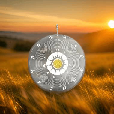 Celestial Sun Stainless Steel Wind Spinner