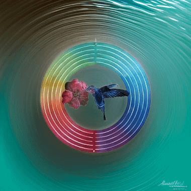 Multi Hummingbird Wind Spinner