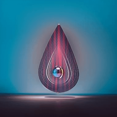 Gazing Teardrop Wind Spinner