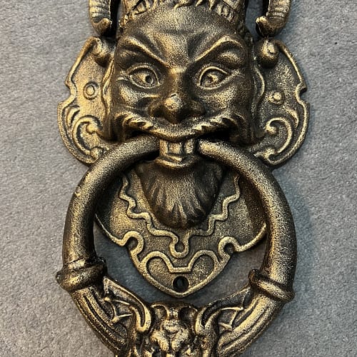 Cast Iron Jester Doorknocker