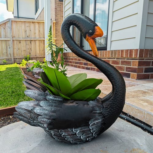 Ebony the Black Swan Planter