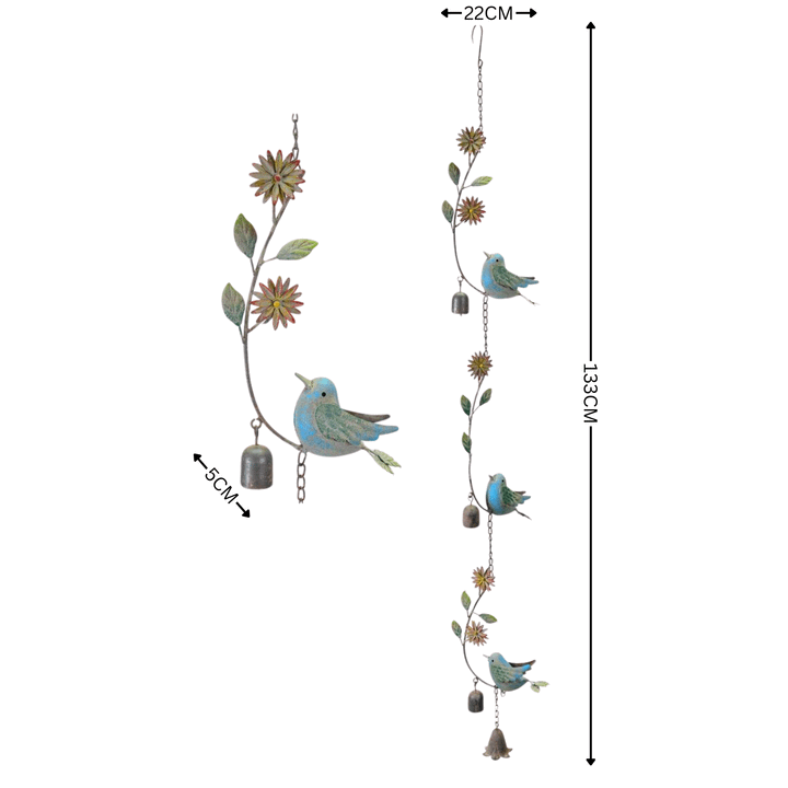 Hanging Multicolour Bluebirds